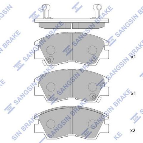 Колодки передние SP1135 SANGSIN