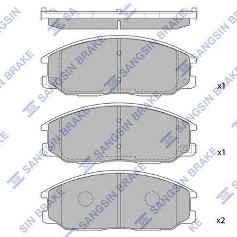 Тормозные колодки SP1171 SANGSIN