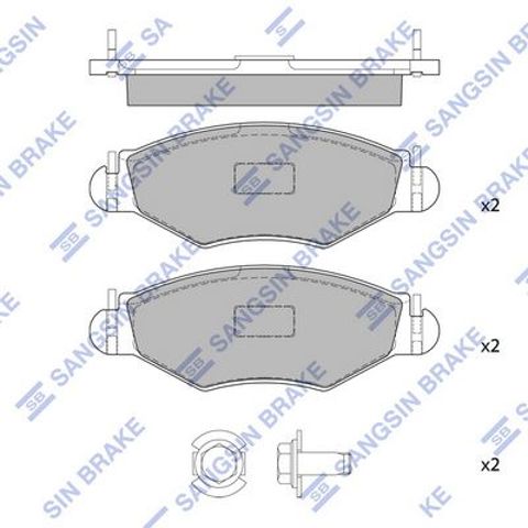 Тормозные колодки SP1179 SANGSIN
