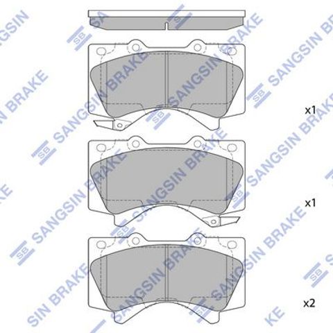 Тормозные колодки SP1381 SANGSIN