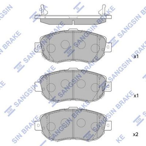 Колодки тормозные SP1386 SANGSIN