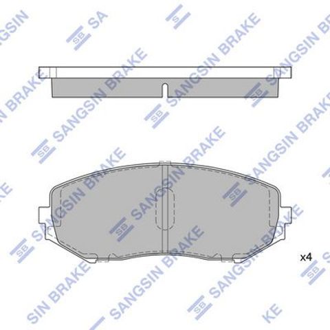Колодки SP1416 SANGSIN
