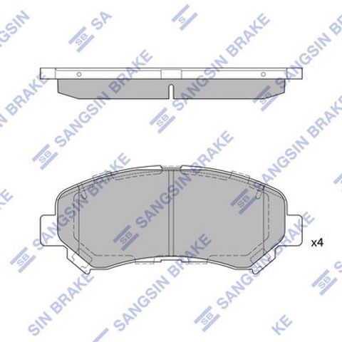Тормозные колодки SP1451 SANGSIN