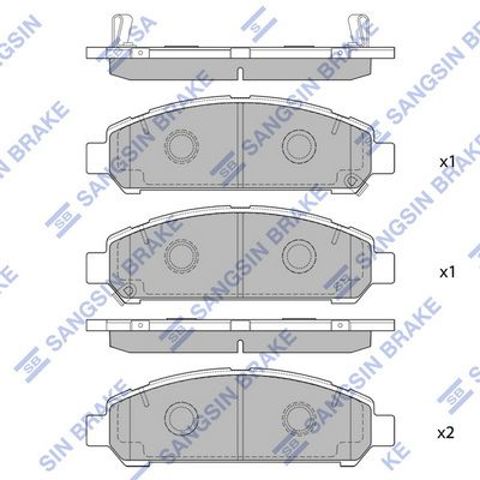 Тормозные колодки SP1454 SANGSIN