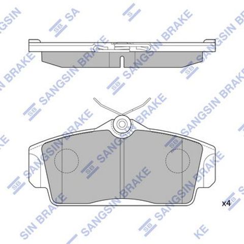 Колодки тормозные SP1482 SANGSIN