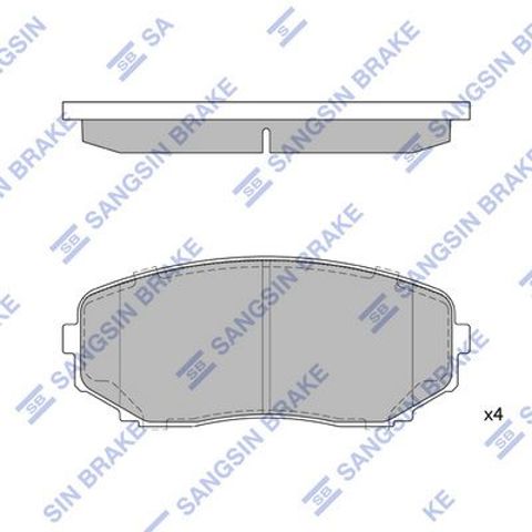 Колодки тормозные SP1603 SANGSIN
