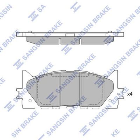Тормозные колодки SP2080 SANGSIN