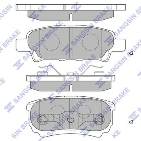 Колодки дисковые  SP2111 SANGSIN