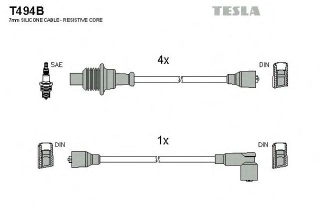 Провода высоковольтные T494B