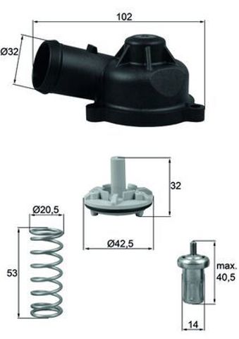 MAHLE TI24483D Термостат в наличии Киев