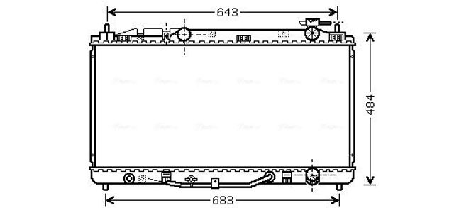 TO2464 Радиатор охлаждения двигателя купить Каменское