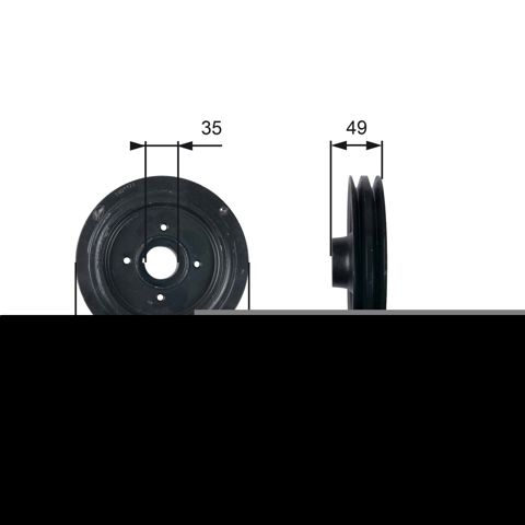 GATES TVD1123 Шкив коленвала в наличии Каменское