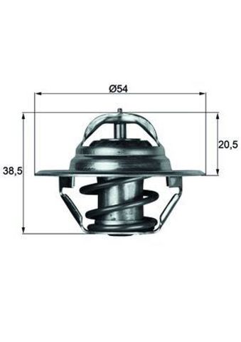 Авто термостат TX383D MAHLE