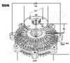 Муфта вентилятора VC506 JAPANPARTS