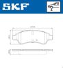 Колодки передние VKBP80002 SKF