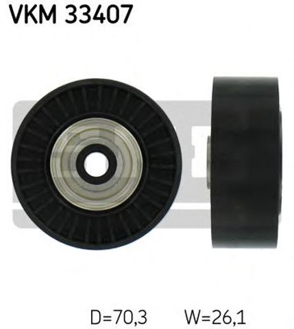 Паразитный / ведущий ролик, поликлиновой ремень VKM33407