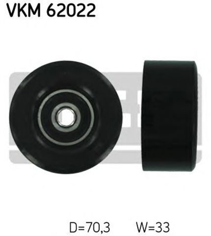 Натяжной ролик, поликлиновой  ремень VKM 62022