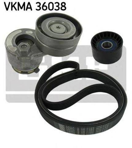 Комплект поліклинових ременів VKMA 36038