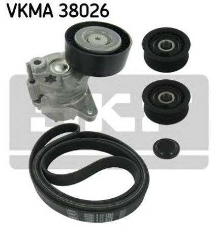 Комплект поліклинових ременів VKMA 38026