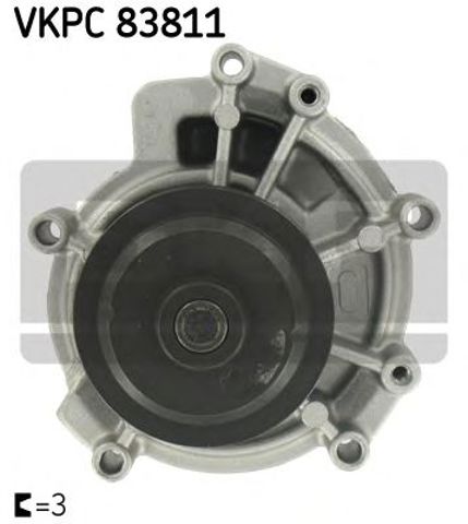 Насос охолоджувальної рідини, охолодження двигуна VKPC 83811