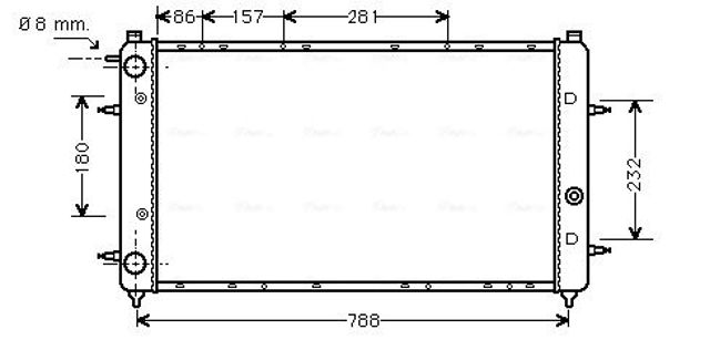Радиатор охлаждения VNA2114 AVA