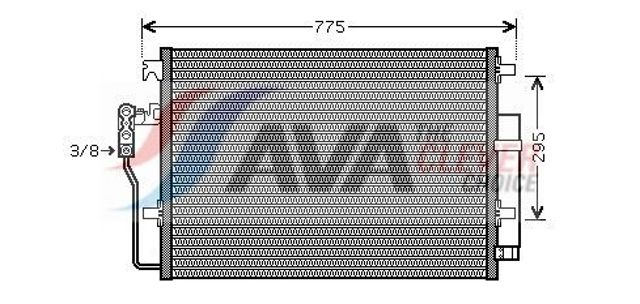 Трубопроводы и радиатор кондиционера VNA5277D AVA