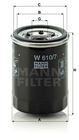 Фильтр центробежный очистки масла W6107 MANN