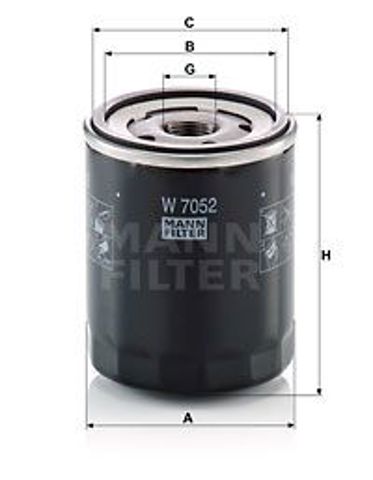 W7052 MANN Фильтр масляный купить в Чернигов