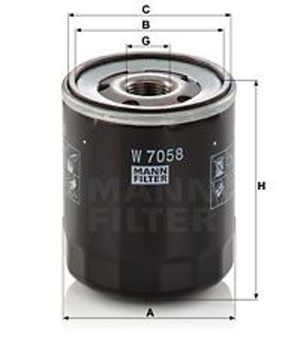MANN W7058 Масляный фильтр в наличии Днепр