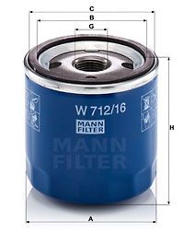 MANN W71216 Фильтр масляный в наличии Днепр