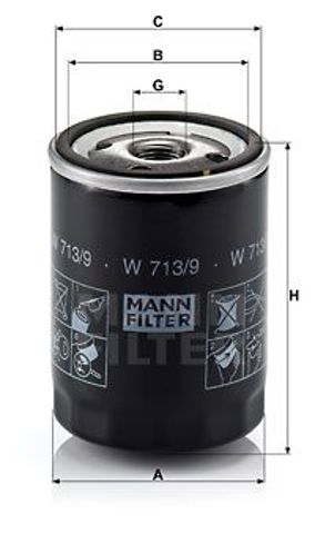 W7139 MANN Фильтр масляный купить в Павлоград