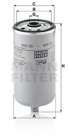 Фильтр топливный высокого давления man f2000, f90, l2000, m2000, setra WDK 725
