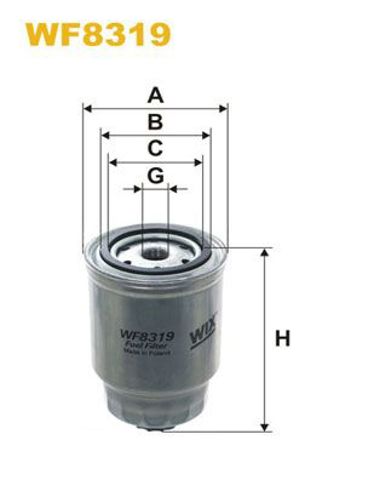 Фильтр тонкой очистки топлива WF8319 WIX