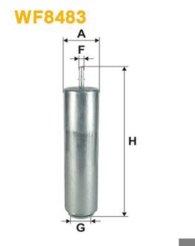 Фильтр топливный, bmw 1 (f20/f21), 2 (f22), 3 (f30/f31), 3 gt (f34), 4 (f32/f33/f36/f82)  mini cooper WF8483