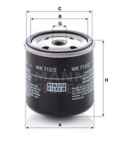 Фильтр-отстойник топлива грубой очистки WK7122 MANN