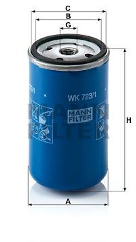 MANN WK7231 Фильтр топливный в наличии Каменское