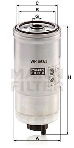 Топливный фильтр WK 853/8