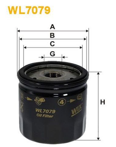 WIX WL7079 Масляный фильтр в наличии Днепр
