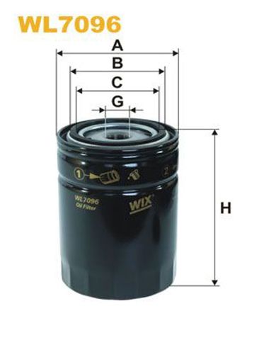 WIX WL7096 Фильтр масляный в наличии Киев