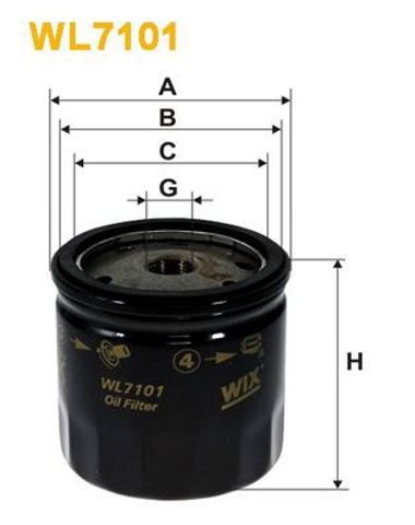 WL7101 WIX Фильтр масляный купить в Хмельницкий