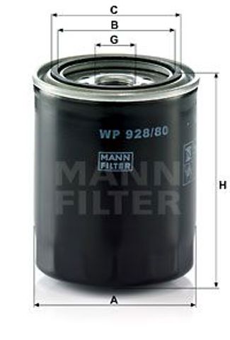 WP92880 MANN Масляный фильтр купить в Винница