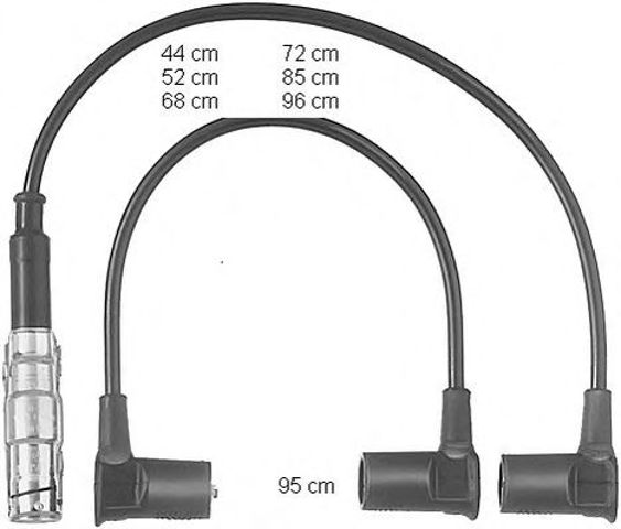 Провода высоковольтные, комплект ZEF558
