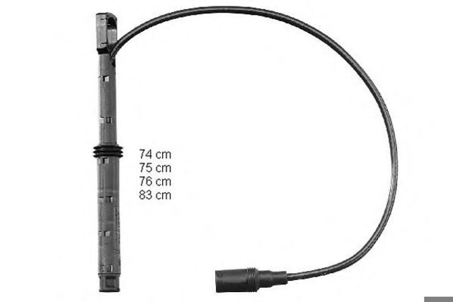 Комплект кабелів високовольтних, audi a3 / seat / skoda / vw ZEF991