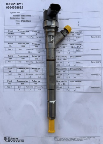 BOSCH 0445110092 Топливные форсунки в наличии Кривой Рог