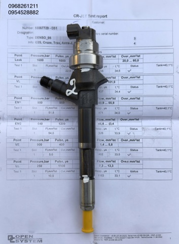 Форсунка дизельная в сборе 55567729 DENSO