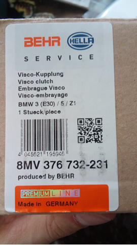 8MV376732231 HELLA Вискомуфта вентилятора купить в Запорожье