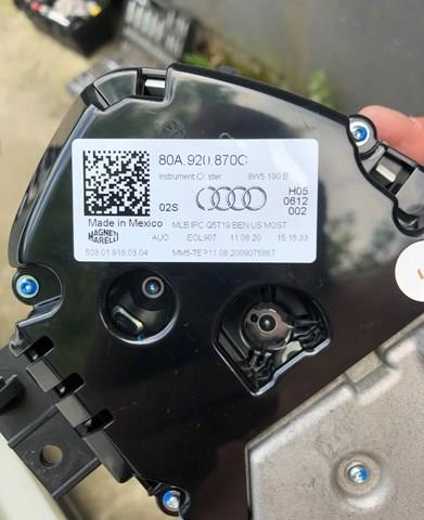 VAG 80A920870C Панель приборов в наличии Львов