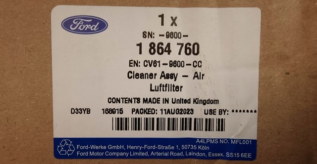 CV6Z9600F FORD Корпус воздушного фильтра купить в Киев