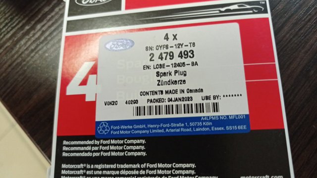 FORD SP589 Свеча зажигания в наличии Ровно