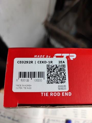 CTR CEKD1R Наконечник рулевой тяги внешний в наличии Киев